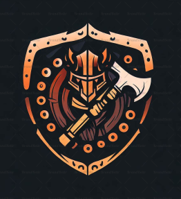 Wikingeraxt und Schild